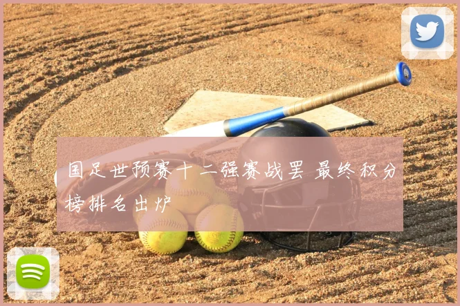 国足世预赛十二强赛战罢 最终积分榜排名出炉